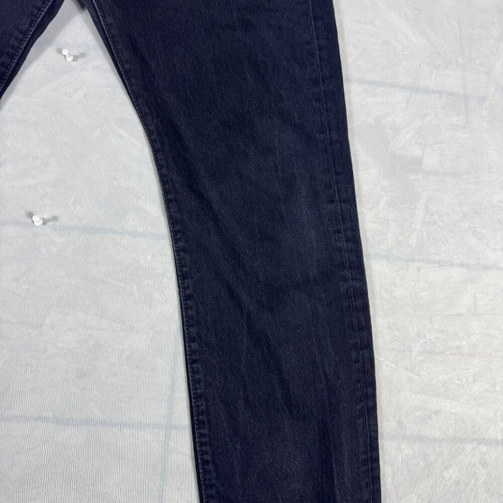 Levi’s 501 Mens Straight Leg Jeans Black Denim 5-Pocket Outdoor Size 33x32 - Picture 8 of 16